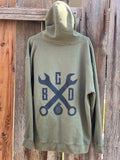 Wrench logo hoodie- OD Green