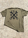 Wrench logo T- OD green