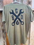 Wrench logo T- OD green