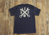 The "Wrench Logo" T-Shirt- Navy